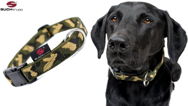 Hundehalsband JUNGLE (Camouflage) large, Hundehalsbänder