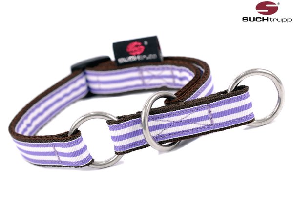 Schlupfhalsband, Stopp-Hundehalsband, Zugstopp-Halsband LAVENDER BEACH small