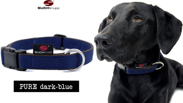Hundehalsband PURE DARK-BLUE large, Hundehalsbänder