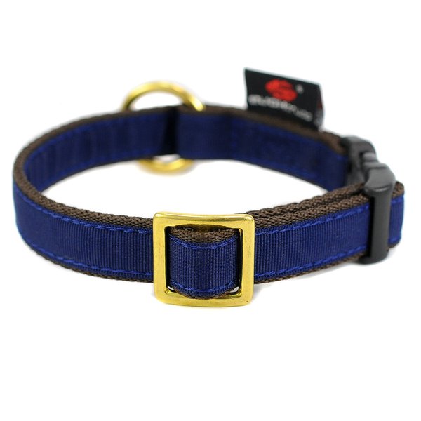 Hundehalsband small PURE DARK-BLUE, Design Halsbänder kleine Hunde, Welpen, unifarben dunkelblau.
