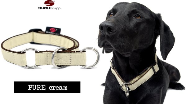 Schlupfhalsband, Stopp-Hundehalsband PURE CREAM medium