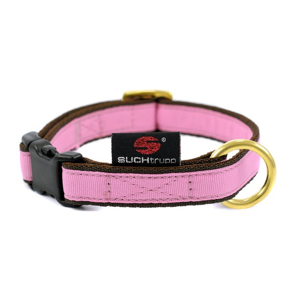 Hundehalsband small PURE LIGHT-PINK, besondere Hundehalsbänder, kleine Hunde, hell-rosa, baby-rosa.
