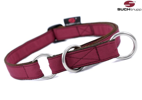 Schlupfhalsband, Stopp-Hundehalsband PURE WINE-RED large