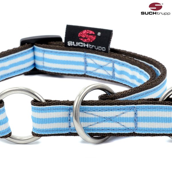 Schlupfhalsband, Stopp-Hundehalsband, Zugstopp-Halsband BLUE BEACH small