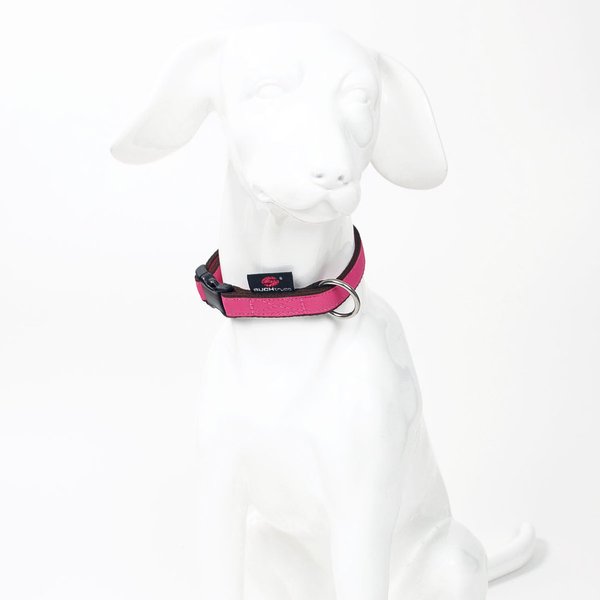 Hundehalsband small PURE BERRY-PINK, stylische Hundehalsbänder kleine Hunde & Welpen, schönes Pink.