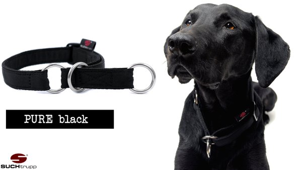 Schlupfhalsband, Stopp-Hundehalsband PURE BLACK large