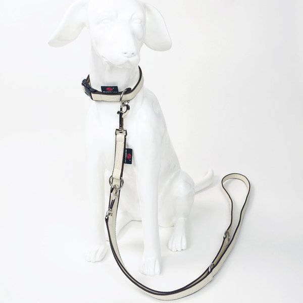 Hundehalsband PURE CREAM, schönste Hundehalsbänder kleine Hunde & Welpen, creme-weiß