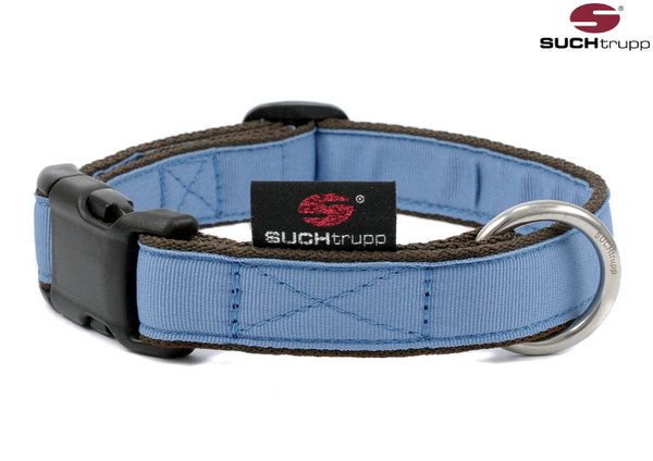Hundehalsband PURE GREY-BLUE medium, Hundehalsbänder