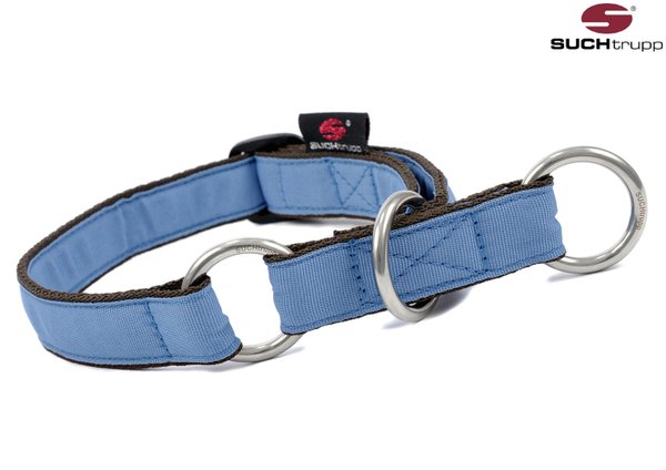 Schlupfhalsband, Stopp-Hundehalsband PURE GREY-BLUE medium