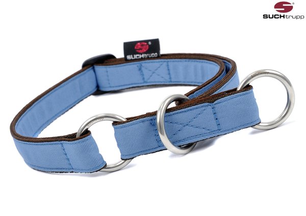 Schlupfhalsband, Stopp-Hundehalsband PURE GREY-BLUE large