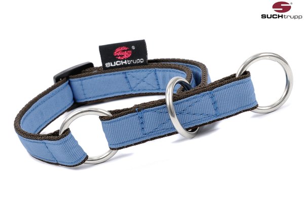 Schlupfhalsband, Stopp-Hundehalsband PURE GREY-BLUE small