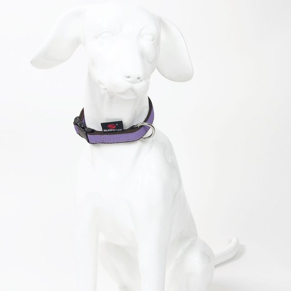 Hundehalsband small PURE LAVENDER, Design Hundehalsbänder kleine Hunde, Welpen, violett, flieder.